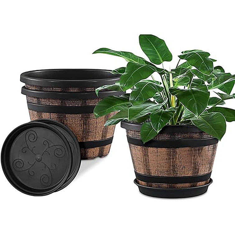 Millwood Pines Pot De Fleurs En Plastique Dellia Wayfair Canada